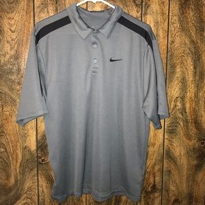 Gray Nike Collared Shirt Size Medium